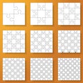 Collection of various sizes jigsaw puzzle.