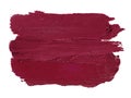 Collection of various Smears lipstick on white background