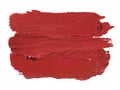 Collection of various Smears lipstick on white background