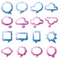 Collection of various Speech bubbles set Royalty Free Stock Photo