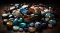 collection of tumbled gemstones