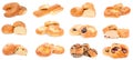 Collection of various types of breads. Royalty Free Stock Photo