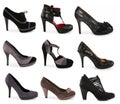 Collection of various types of shoes Royalty Free Stock Photo