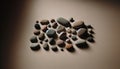 Assorted Pebbles on a Smooth Surface, AI Generated