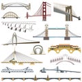 Collection of vector bridges