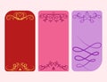 Collection of vector dividers cards calligraphic vintage border frame design decorative illustration. Royalty Free Stock Photo