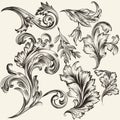 Collection of vector flourishes