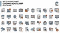 Coding Bootcamp Icon Set Royalty Free Stock Photo