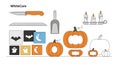 Halloween Vector Elements and Symbols Royalty Free Stock Photo