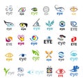 Collection of vector logos Eye