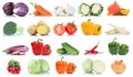 Collection of vegetables tomatoes carrots lettuce pumpkin fresh food vegetable potatoes isolated