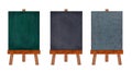 Collection of vertical chalkboard. Royalty Free Stock Photo