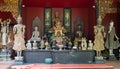 .A collection of vintage asian things. Household items and small vintage statuettes from Asia