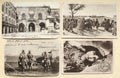 Collection of vintage black and white postcards of Libya.