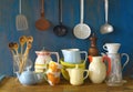 Collection of vintage kitchenware, Royalty Free Stock Photo