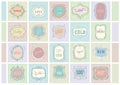 collection of vintage labels. Vector illustration decorative design Royalty Free Stock Photo