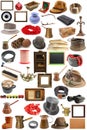 Collection of vintage objects Royalty Free Stock Photo