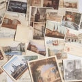 collection of vintage postcards from around the world one generative AI