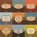 Collection of Vintage Quality Labels And Frames