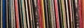 Collection of vinyl records covers panoramic background, music concept Royalty Free Stock Photo