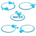 Collection water icons. Water icons set. Vector
