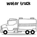 Collection of water truck transportation