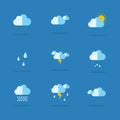 Collection of weather set icon
