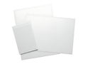 Collection of white paper sheets and notepads Royalty Free Stock Photo