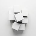 Cube is identical in size and evenly spaced, creating a sense of Royalty Free Stock Photo