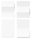 Collection of white writing paper