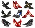 Collection of woman shoes Royalty Free Stock Photo