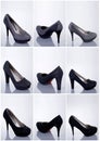 Collection of woman shoes Royalty Free Stock Photo