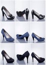 Collection of woman shoes Royalty Free Stock Photo