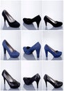 Collection of woman shoes