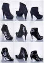 Collection of woman shoes Royalty Free Stock Photo