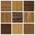 Collection of wood textures Royalty Free Stock Photo