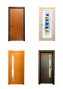 Collection of wooden doors Royalty Free Stock Photo