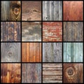 Collection of wooden textures for your design Royalty Free Stock Photo