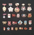 Collection of World War II Soviet medals