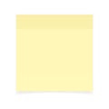 Collection of yellow colored sheets of note papers with curled corner and shadow, ready for your message. Realistic. Isolated on