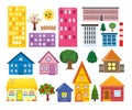 Collections of different houses Royalty Free Stock Photo