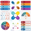 Collections Infographics Elements. Template 4 positions.