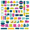 Collections of infographics flat design elements. Royalty Free Stock Photo