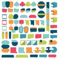 Collections of infographics flat design elements. Royalty Free Stock Photo