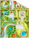 Collections od Landscape Plan Royalty Free Stock Photo