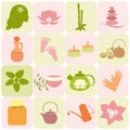 Collections of organic food labels and elements. Picnic icons.