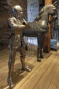 Collections of the Royal Armouries exhibited inside the White Tower building at the Tower of London, England