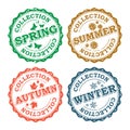 Collections Stamps Royalty Free Stock Photo