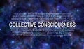 Collective Consciousness Word Tag Cloud Royalty Free Stock Photo