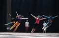 Collective jump-To come to go-Modern dance